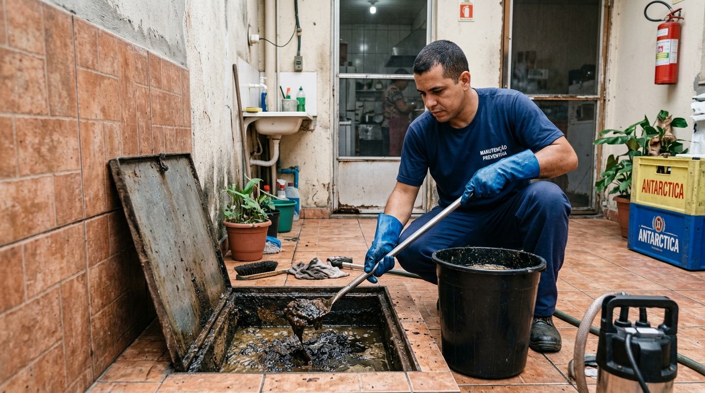 Limpeza de Caixa de Gordura perto de mim em Taboão da Serra‑SP